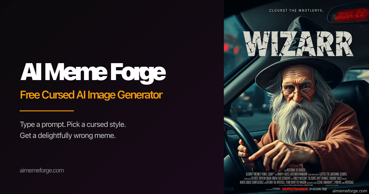 Cured Inige Cursed AI Image Generator (Free) — AI Meme Forge